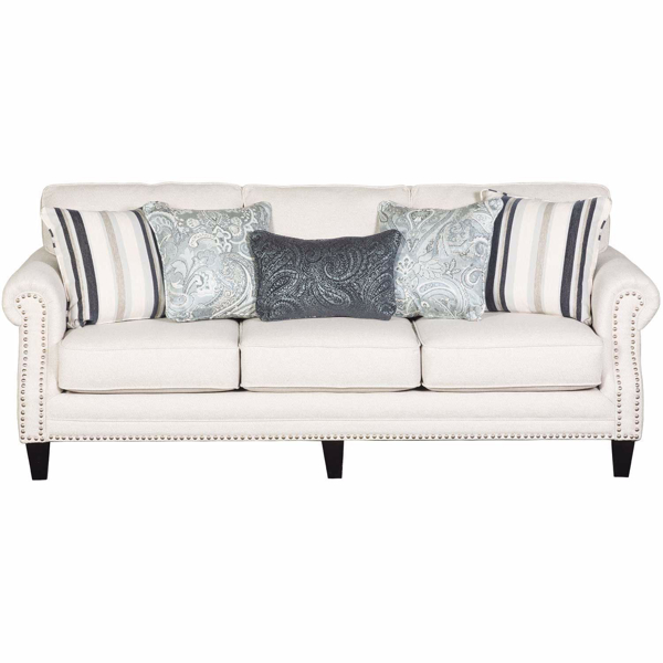 Picture of WHITE SOFA WITH LARGE IMAGE