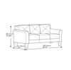Picture of Ibiza 78.7'' Flared Arm Sofa